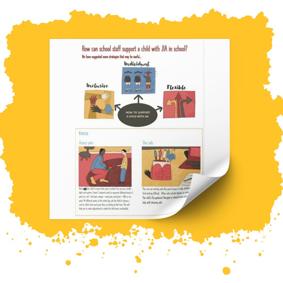JIA in school leaflet