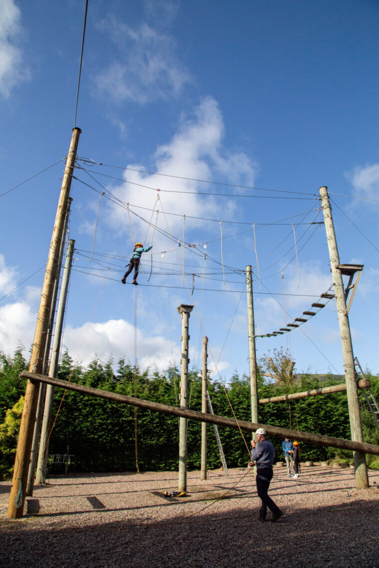 Fun on the high ropes!