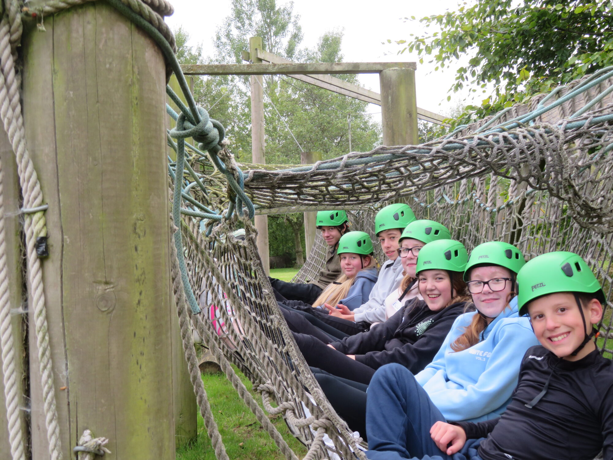 Fun meeting and making new friends on the adventure course!